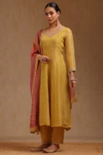 Yellow Tissue Suit Set