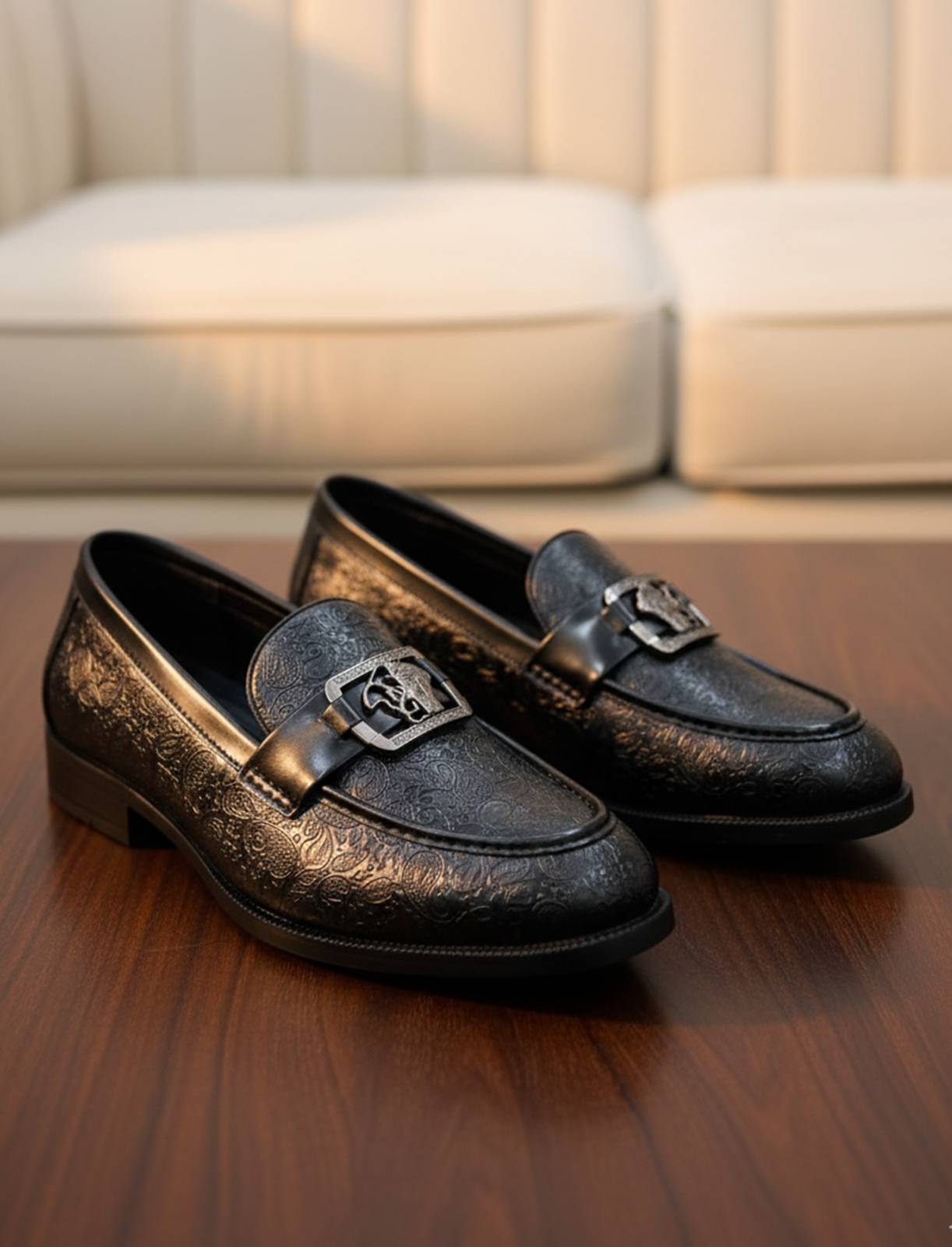 FunkyTradition_Black_Suede_Faux_Leather_Loafers_for_men_with_metal_buckle_detail_formal_wear_UK_sizes.jpg