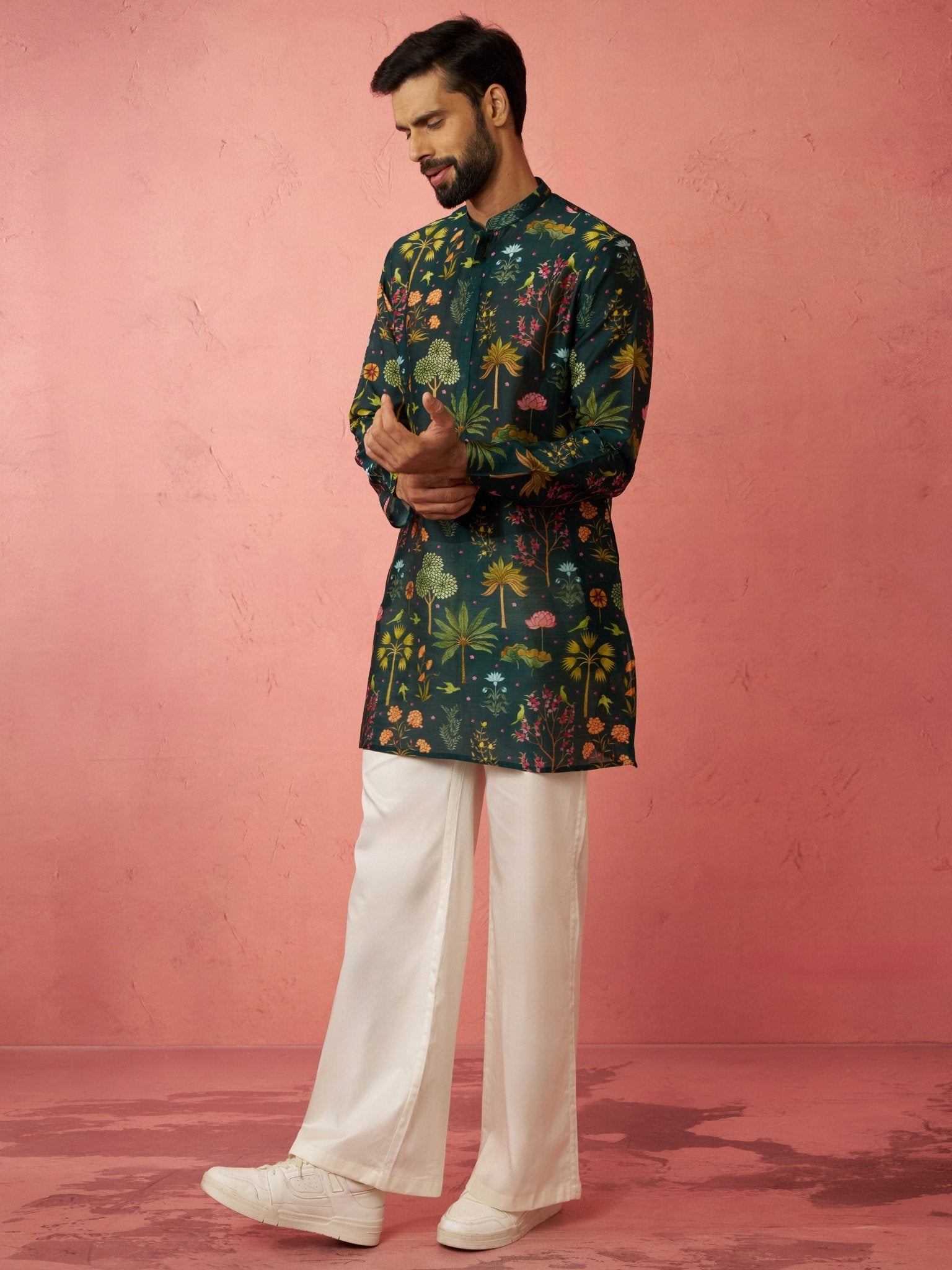 mens-bottle-green-digital-print-kurta-with-cream-satin-palazzo-setvasmk885bnnpant875cr-36vastramay-4500726.jpg