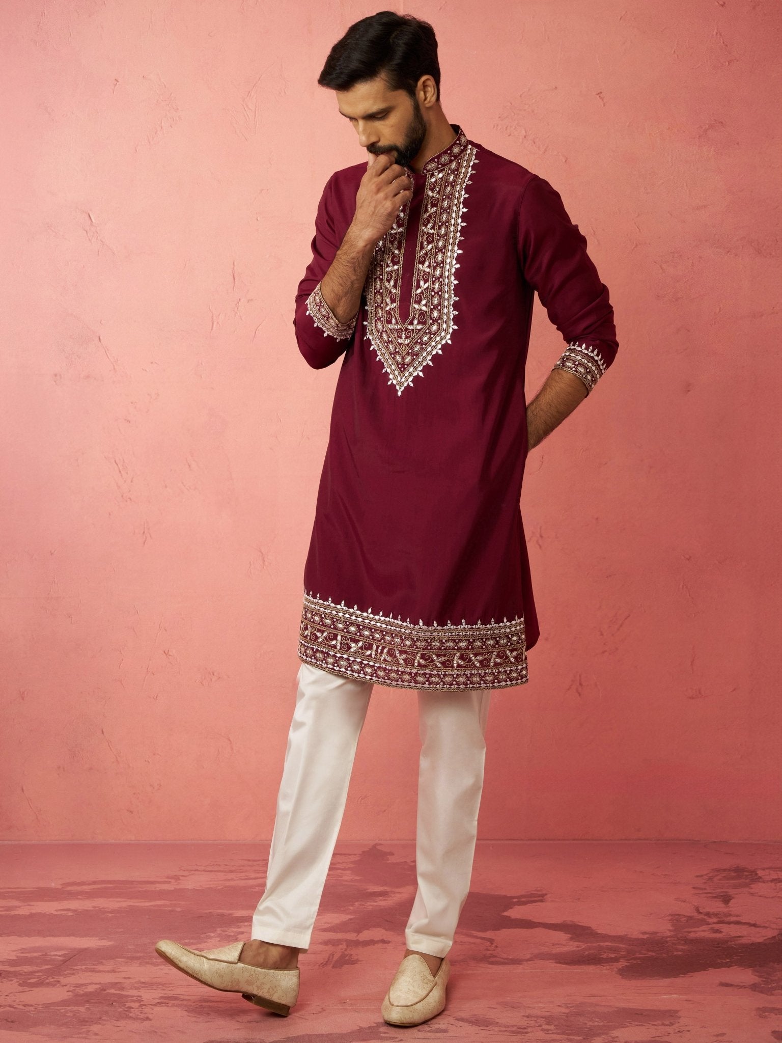 mens-wine-chanderi-kurta-set-with-cream-pyjamavasmk884wnnmp865cr-36vastramay-6383423.jpg